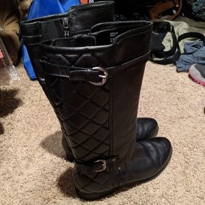 Leather boots